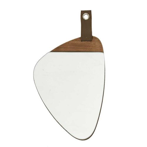 Lot De 3 Miroirs Avec Détail Effet Bois En Mdf - Marron