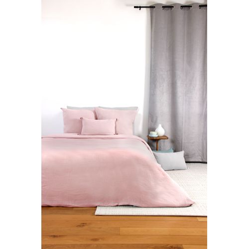 Parure De Lit - Double Gaze De Coton - 220 X 240 Cm - Rose