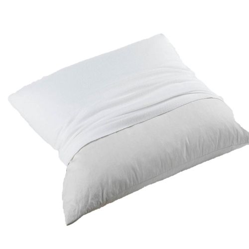 Protège Oreiller - Molleton 100% Coton - 65 X 65 Cm - Blanc
