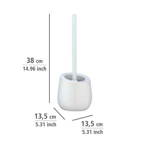 Brosse Wc Design Badi En Céramique - Blanc