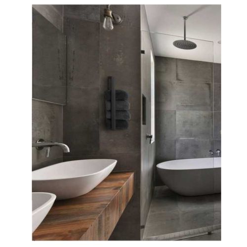 Porte-serviettes Mural - Noir Mat