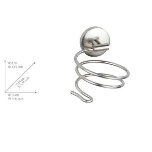 Porte Sèche-cheveux En Métal - Gris Mat