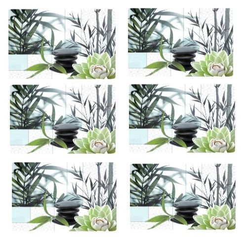Lot De 6 Sets De Table Nenu - 28 X 43 Cm - Vert