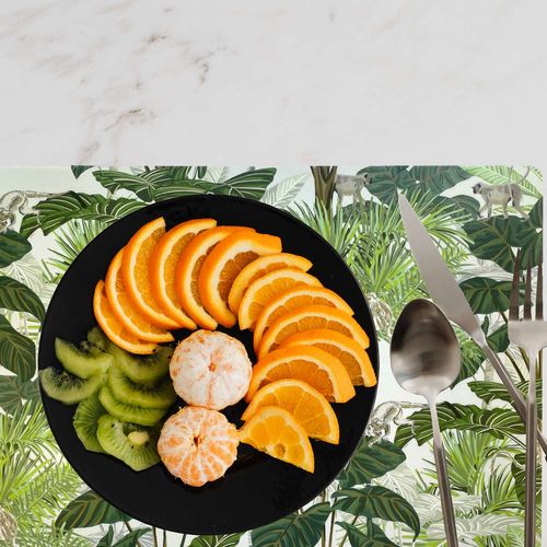 Lot De 6 Sets De Table Monkey - 28 X 43 Cm - Vert