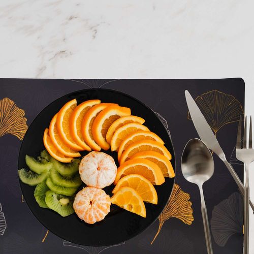 Lot De 6 Sets De Table Tajink - 28 X 43 Cm - Noir