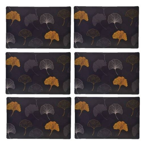 Lot De 6 Sets De Table Tajink - 28 X 43 Cm - Noir