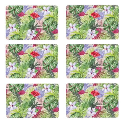 Lot De 6 Sets De Table Ibis - 28 X 43 Cm - Vert