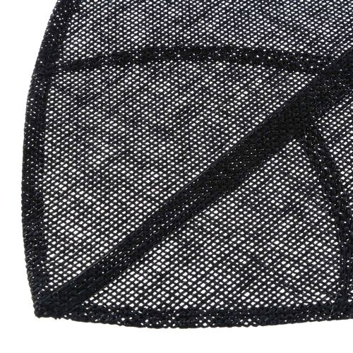 Lot 6x Set De Table Feuille - 50 X 33 Cm - Noir