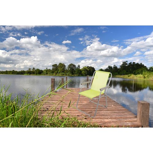 Chaise De Camping Pliable - Vert Anis