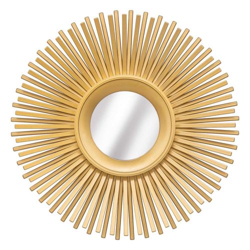 Lot De 3 Miroirs Soleil - Diam. 25 Cm - Doré