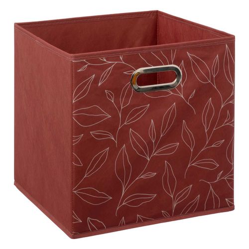 Lot De 6 Boites De Rangement En Tissu Minimalist - 31x31x31cm - Rouge