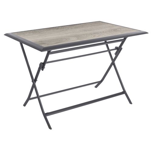 Table De Jardin Pliante Azua En Aluminium - 4 Places - Smoke