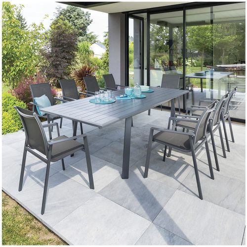 Table De Jardin Extensible Pavane En Aluminium - 10 Places
