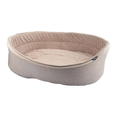 Panier Filou Avec Intérieur Doux Pour Chien Et Chat - Ecru - Long 70 Cm