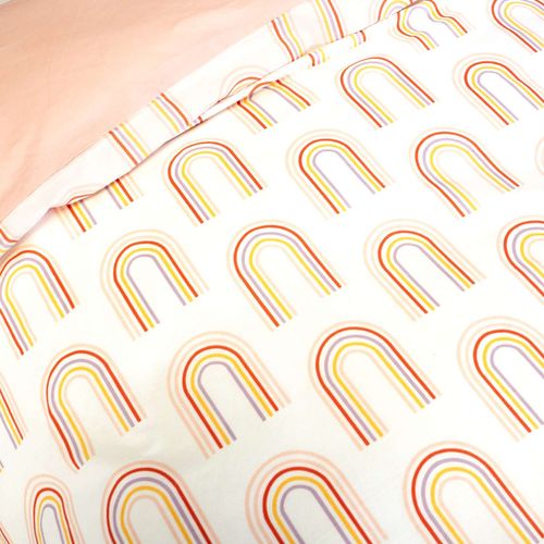 Parure De Lit Enfant Licorne Avec Oreilles Rembourrées - 100% Coton 57 Fils/cm² - 140 X 200 Cm