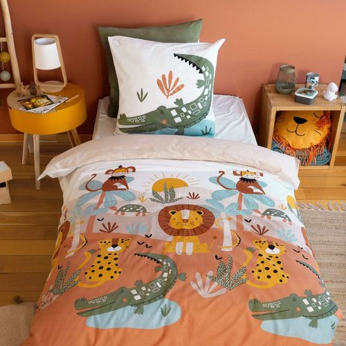 Parure De Lit Enfant Savane - 100% Coton 57 Fils/cm² - 140 X 200 Cm