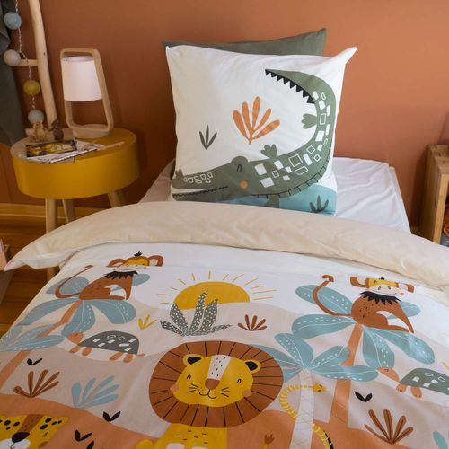 Parure De Lit Enfant Savane - 100% Coton 57 Fils/cm² - 140 X 200 Cm