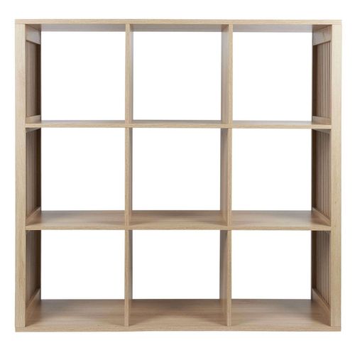 Etagère De Rangement 9 Cases Saulk En Bois - Marron