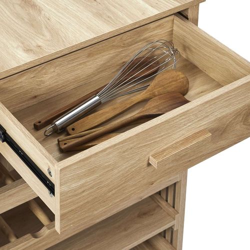 Ilot De Cuisine Saulk En Bois - Marron