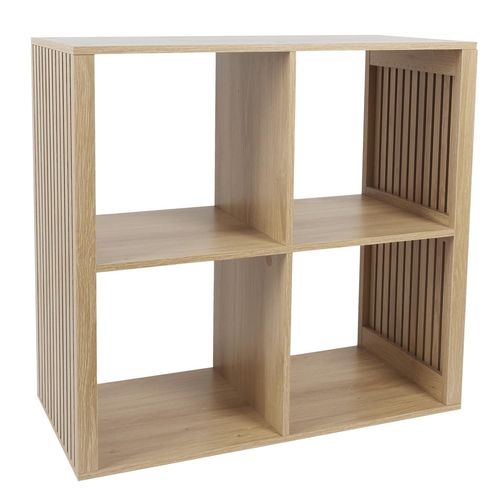 Etagère De Rangement 4 Cases Saulk - Marron