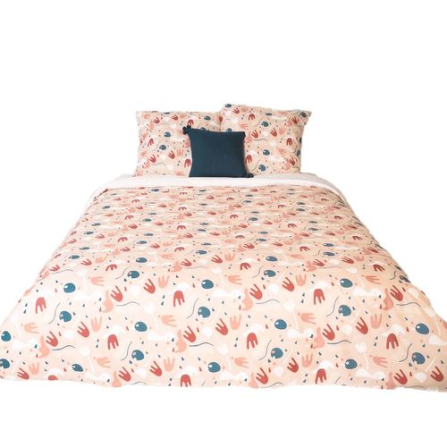 Parure De Lit Anaheim - Microfibre 72 G/m² - 220 X 240 Cm - Rose