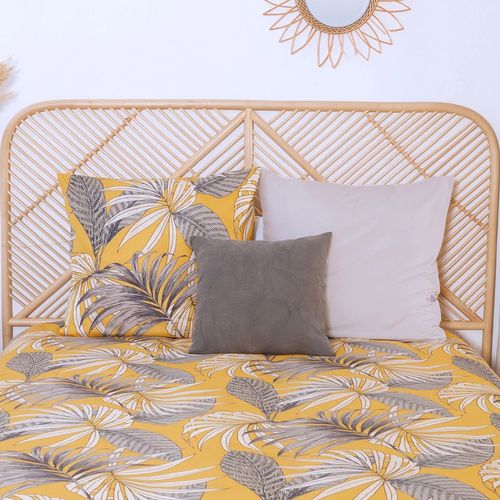 Parure De Lit Adelanto - Microfibre 72 G/m² - 220 X 240 Cm - Jaune