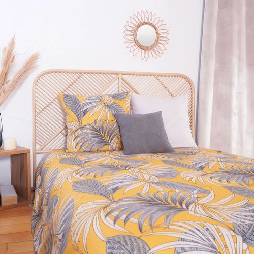 Parure De Lit Adelanto - Microfibre 72 G/m² - 220 X 240 Cm - Jaune