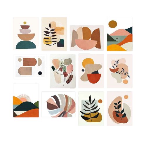 Lot De 12 Tableaux Civi - Multicolore