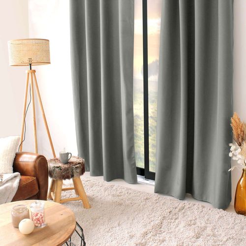 Rideau Thermique Glacier - 135 X 240 Cm - Gris Clair