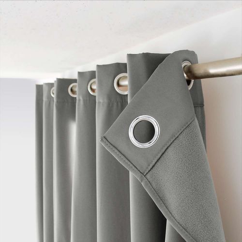 Rideau Thermique Glacier - 135 X 240 Cm - Gris Clair