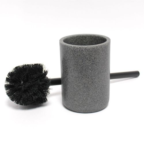 Brosse Wc Jasper Effet Granit - Gris Et Noir