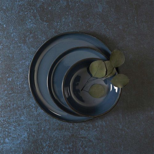 Service Vaiselle 12 Pièces Au Gres Du Temps - Bleu