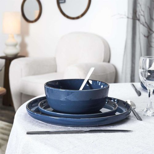 Service Vaiselle 12 Pièces Au Gres Du Temps - Bleu