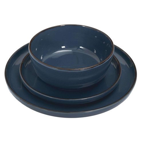 Service Vaiselle 12 Pièces Au Gres Du Temps - Bleu