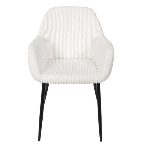 Lot De 2 Fauteuils En Tissu Côtelé Drammen - Beige