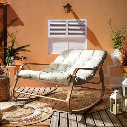 Fauteuil à Bascule Manda - Blanc