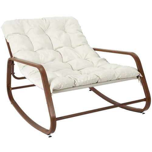 Fauteuil à Bascule Manda - Blanc