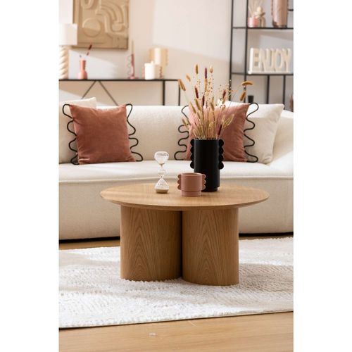 Table Basse Design En Bois Aliona - Marron