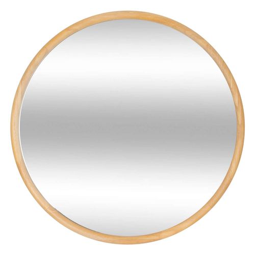 Miroir Rond En Bois - Diam 55 Cm - Marron