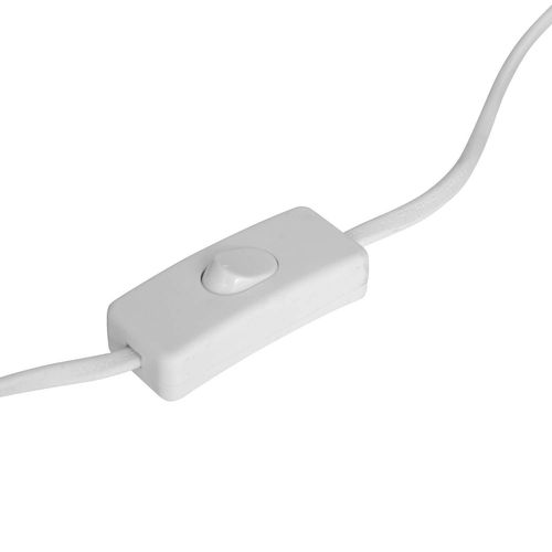 Lampe à Poser En Métal - H. 30 Cm - Blanc
