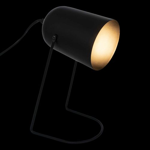 Lampe à Poser En Métal - H. 30 Cm - Noir