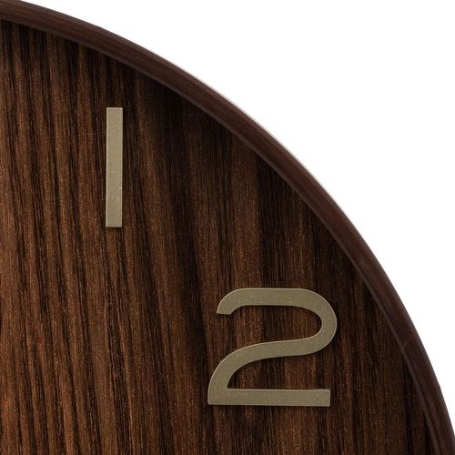 Horloge En Bois - Diam 55 Cm - Marron