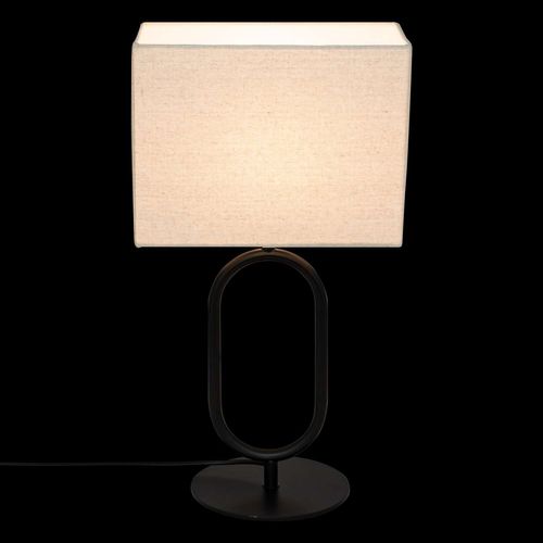 Lampe à Poser Sundsvall - H. 52 Cm - Beige Et Noir