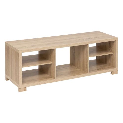 Meuble TV 5 Cases En Bois Bivoak - Beige