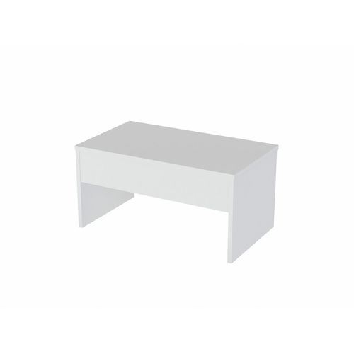 Table Basse Relevable En Bois - Blanc