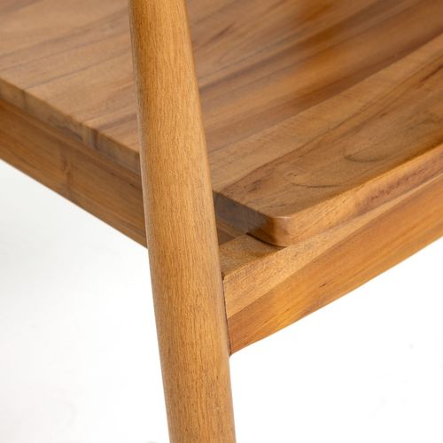 Lot De 2 Fauteuils à Dîner En Teck Naturel Miyako - Marron