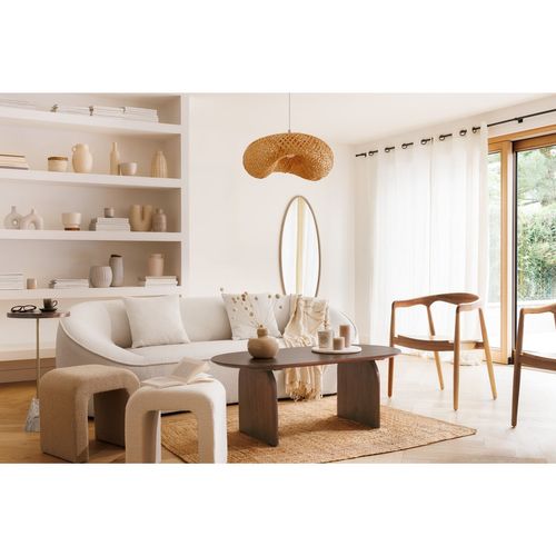 Lot De 2 Fauteuils à Dîner En Teck Naturel Miyako - Marron