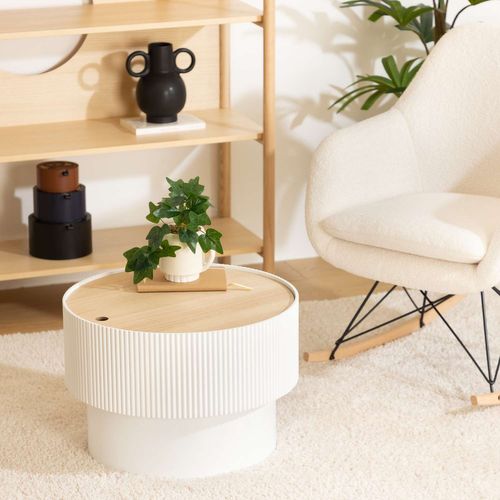 Table Basse Coffre En Bois Enola - Blanc