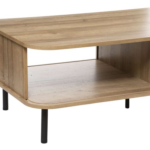 Table Basse 2 Portes En Bois Colva - Marron