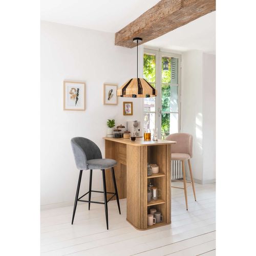 Table à Manger Bar En Bois Colva - Marron